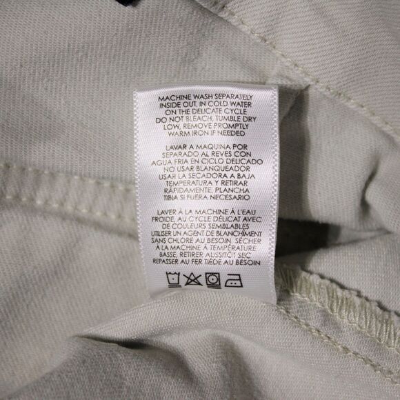 Cabi Compass Cropped Jogger Pants Cotton Stretch Light Beige Women Size 10 (B4) - Picture 11 of 14